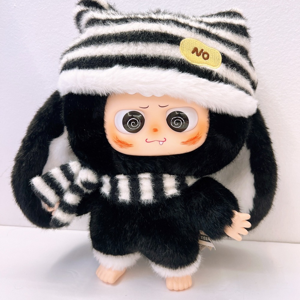 Baby Three Hemi Heyme 400% First Gen V1 "Chic Bunny" Black Bunny Plush Blind Box